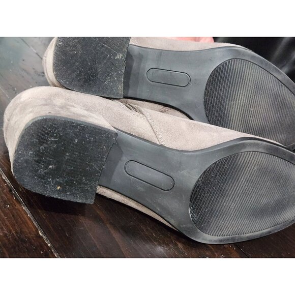 Kim Rogers Renley Gray Ankle Zip Booties Sz. 7.5M Suede - Picture 8 of 8